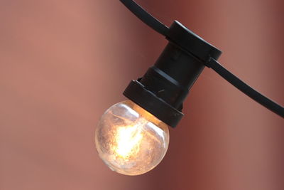 Close-up of light bulb