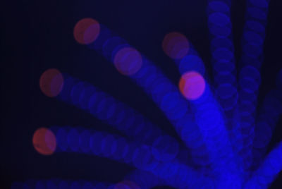 Defocused image of illuminated lights