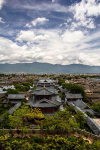 Panorama of lijiang old town