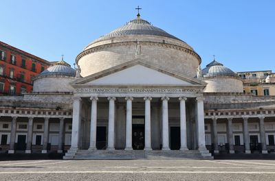 View of historic building against clear sky