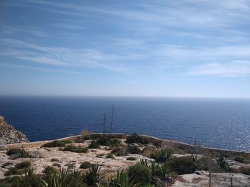 Scenic view of sea against sky