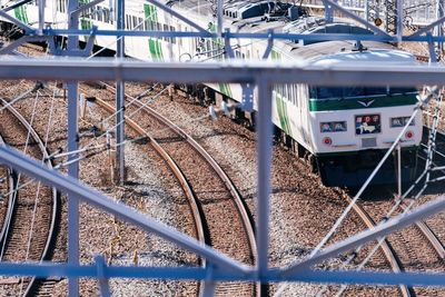 Train on railroad track