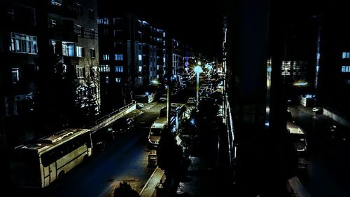 City street at night