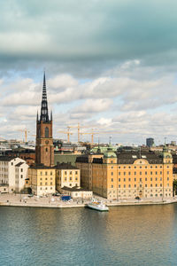 View of stockholm from skinnarviksberget in summer