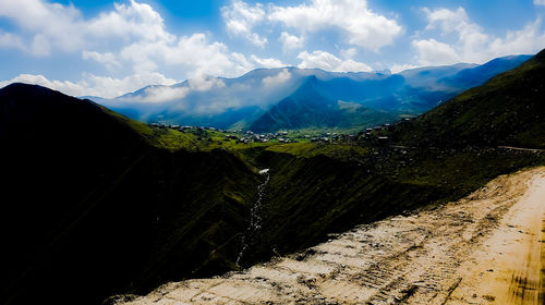 Panoramic view of landscape against sky