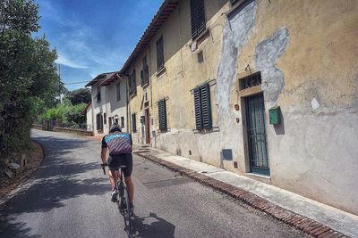 Road in front of buildings