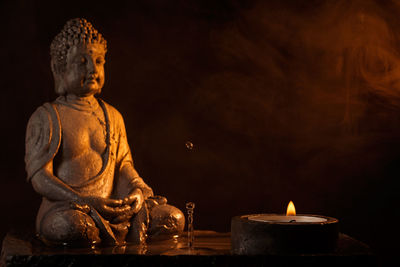 Close-up of buddha statue