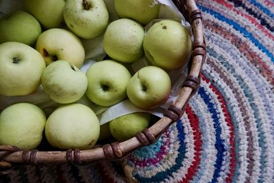 Harvest of garden apples