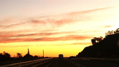 Road at sunset