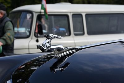 Close-up of vintage car