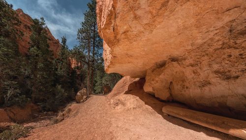 Rock formations on landscape