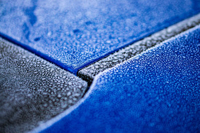 Close-up of frost on surface