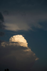 Low angle view of storm clouds in sky
