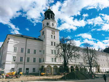 Low angle view of building against sky