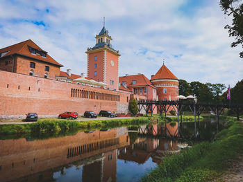 Reflection of buildings in canal