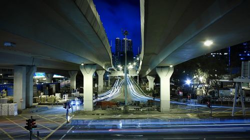 City street at night