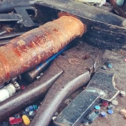 Close-up of rusty metal