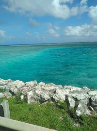 Scenic view of sea against sky
