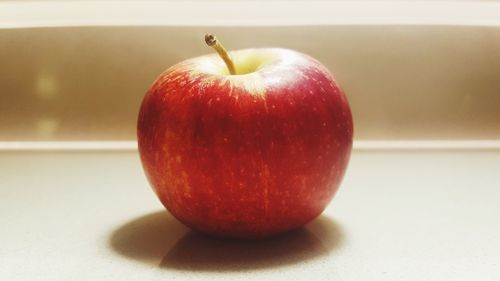 Close-up of apple on table