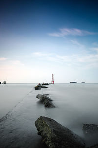 Scenic view of sea against sky