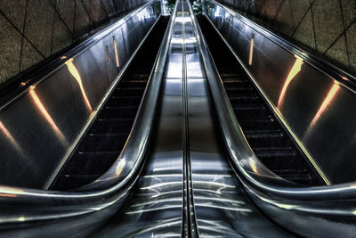 Escalator in subway