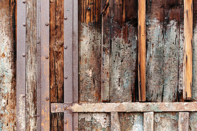 Full frame image of old weathered wood