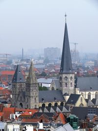 Aerial view of buildings in city