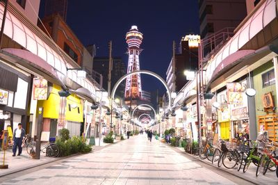 City street at night