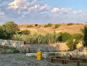 Scenic view of landscape against sky