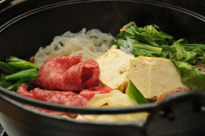 Close-up of food in plate