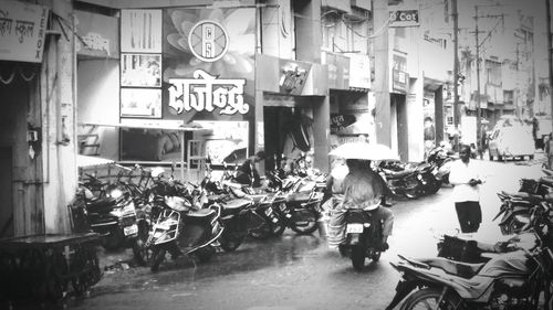 View of market stall