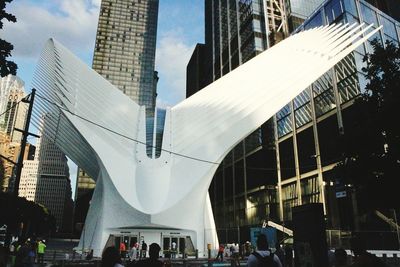 Skyscrapers in front of building