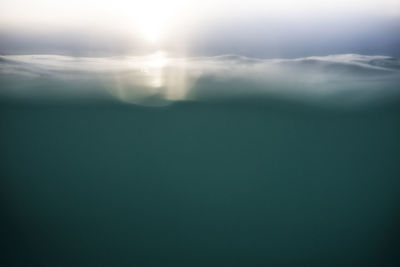 Defocused image of clouds in sky