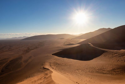 Namibia desert dune, sun and sand