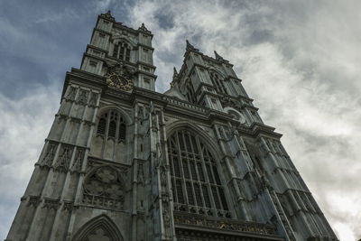 Low angle view of church against sky