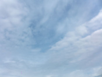 Low angle view of clouds in sky