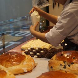 Close-up of man preparing food