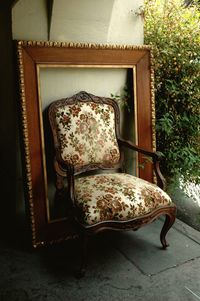 Empty chairs at home