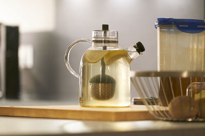 Close-up of drink on table