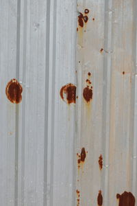 Full frame shot of rusty metal door