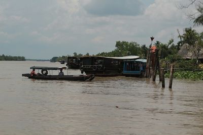 Scenic view of river against sky