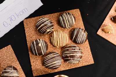 Close-up of sweet food on table