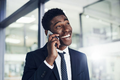 Young man using mobile phone