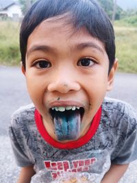 Portrait of cute boy