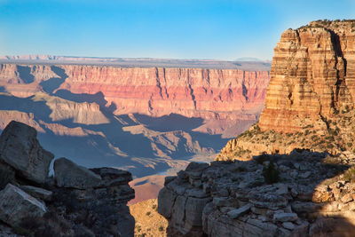 View of rock formations