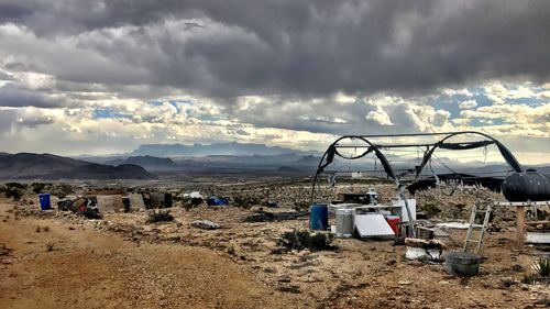 Panoramic view of landscape against sky