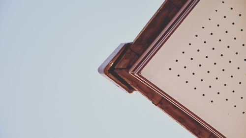 Low angle view of building against clear sky