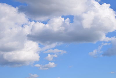 Low angle view of clouds in sky