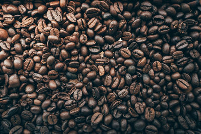 Full frame shot of coffee beans