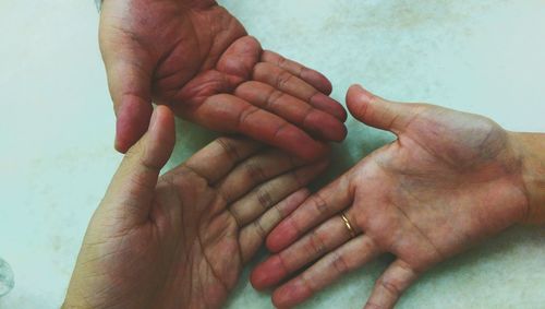 Close-up of baby hands